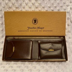 Vintage Jonathan Haager Genuine Cowhide Leather Wallet